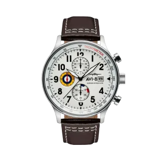 AVI-8 Hawker Hurricane Classic Chronograph White AV401101