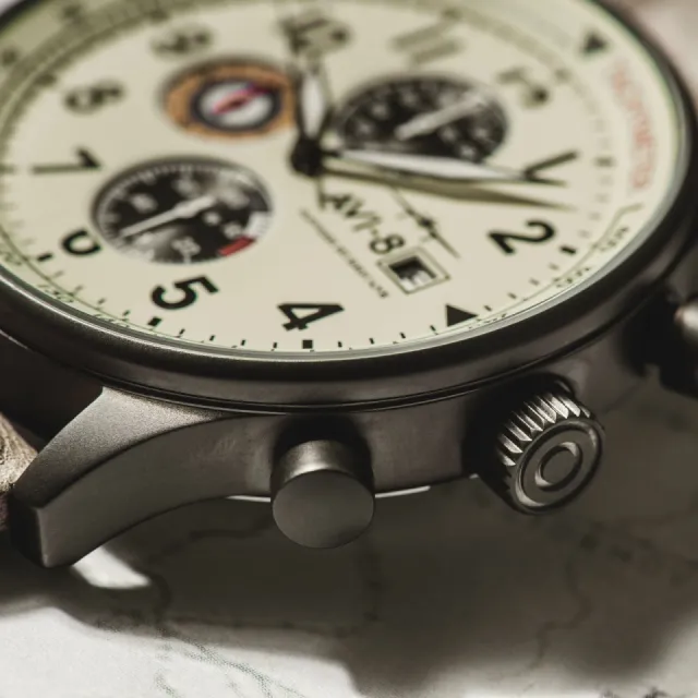 AVI-8 Hawker Hurricane Classic Chronograph Cream Beige AV40110C Görsel 4