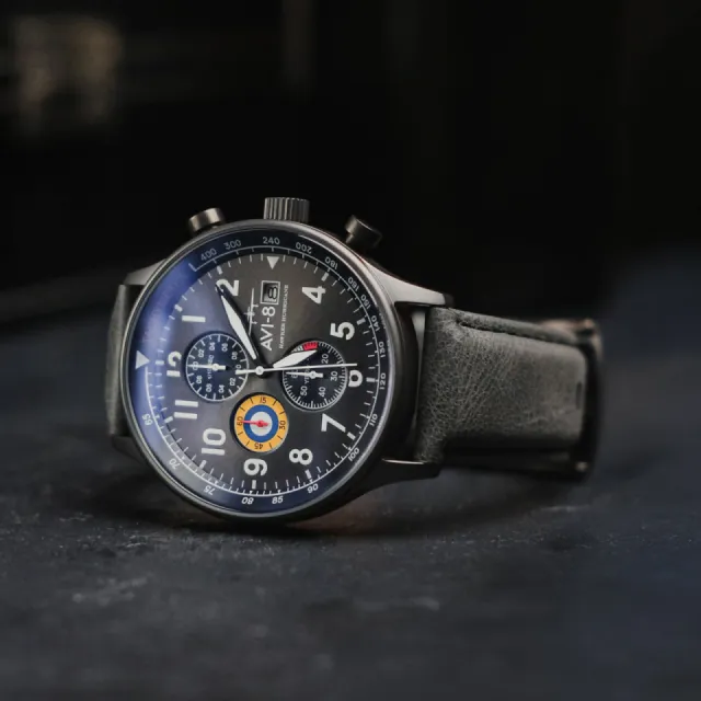 AVI-8 Hawker Hurricane Classic Chronograph Military Green AV40110D Görsel 8