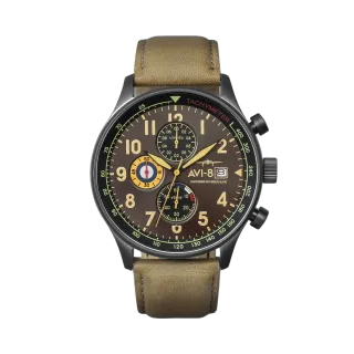 AVI-8 Hawker Hurricane Classic Chronograph Dark Earth AV40110E
