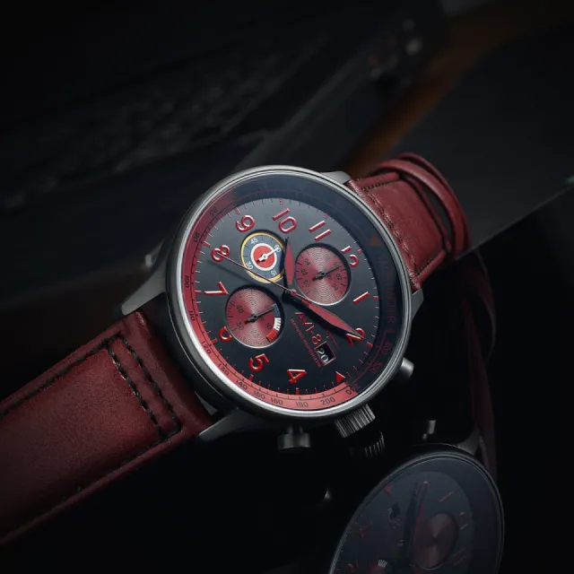 AVI-8 Hawker Hurricane Classic Chronograph Blood Red AV40110S Görsel 9