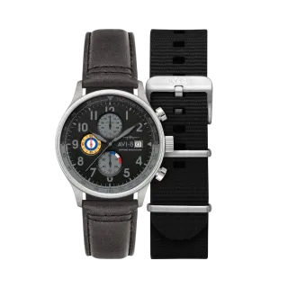 AVI-8 Hawker Hurricane Classic Chronograph Black AV40110U