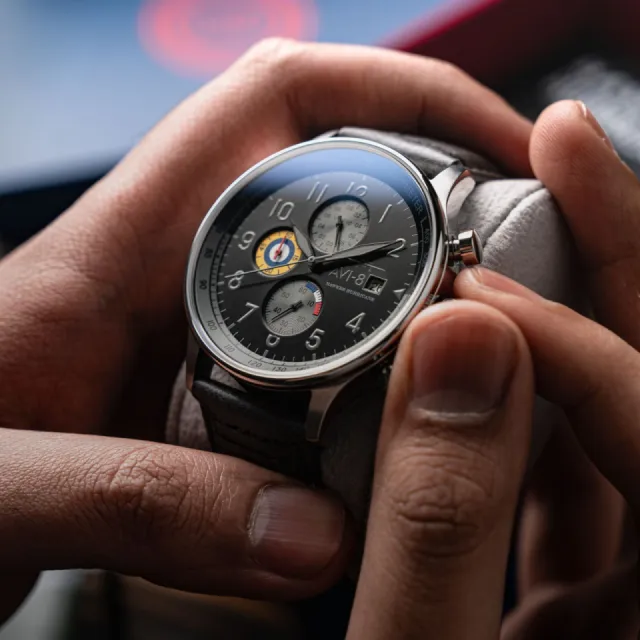 AVI-8 Hawker Hurricane Classic Chronograph Black AV40110U Görsel 3