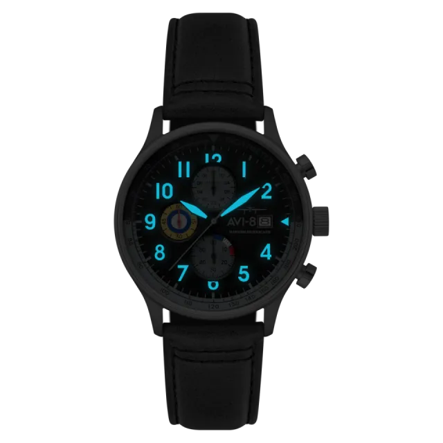 AVI-8 Hawker Hurricane Classic Chronograph Black AV40110U Görsel 4