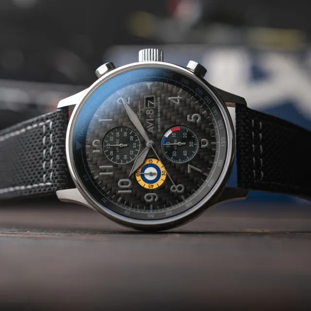 AVI-8 Hawker Hurricane Classic Chronograph Black AV40110W Görsel 5