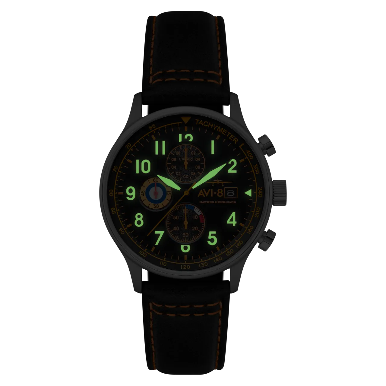 AVI-8 Hawker Hurricane Classic Chronograph Tiger Orange AV40110Y detay görseli 3