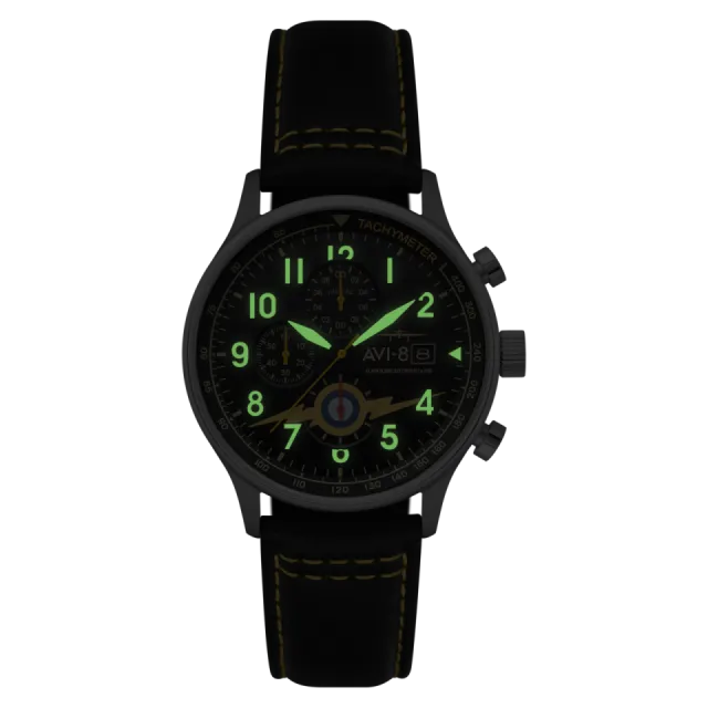 AVI-8 Hawker Hurricane Classic Chronograph Lightning Orange AV40110Z Görsel 4