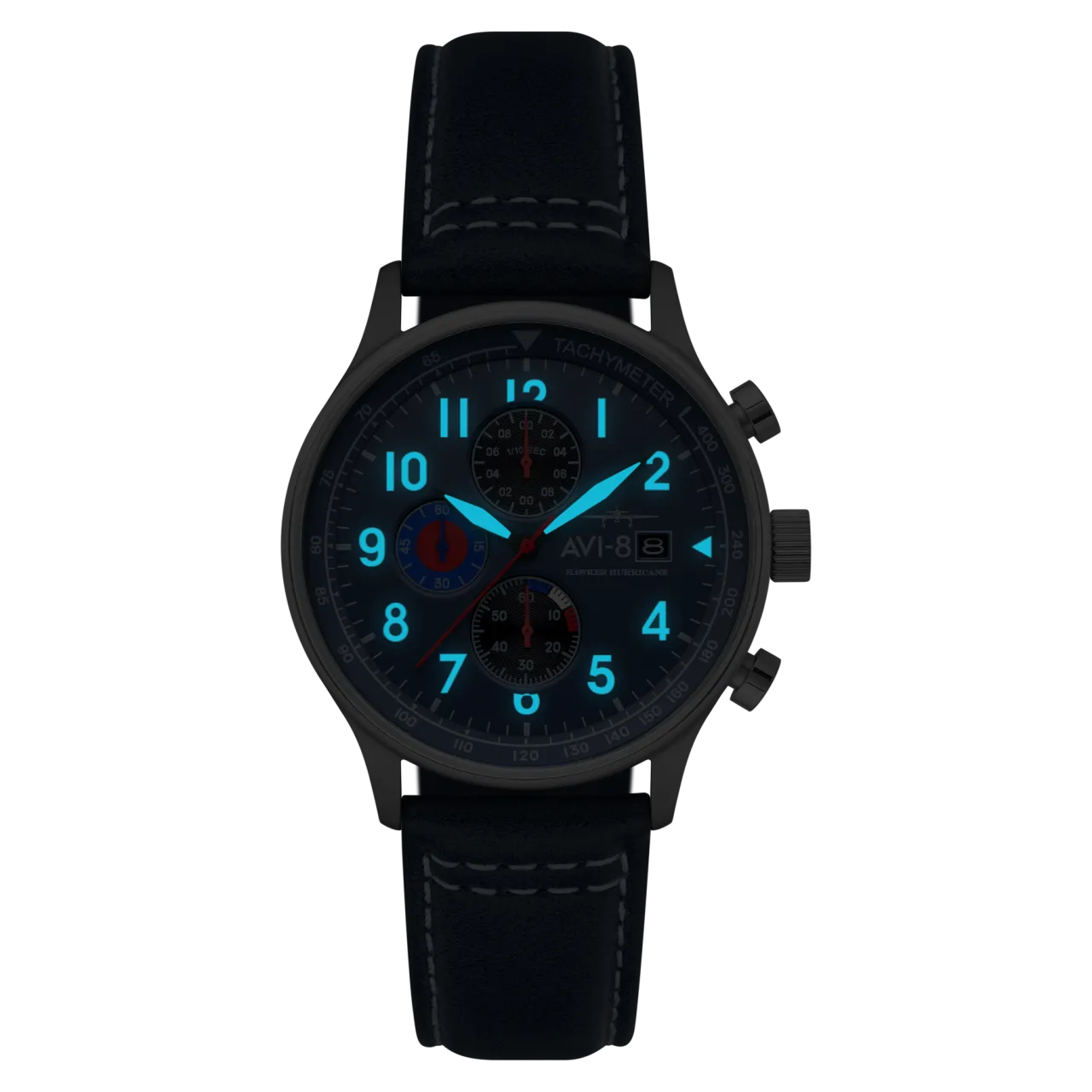 AVI-8 Hawker Hurricane Classic Chronograph Blue Otomatik AV40111A detay görseli 3
