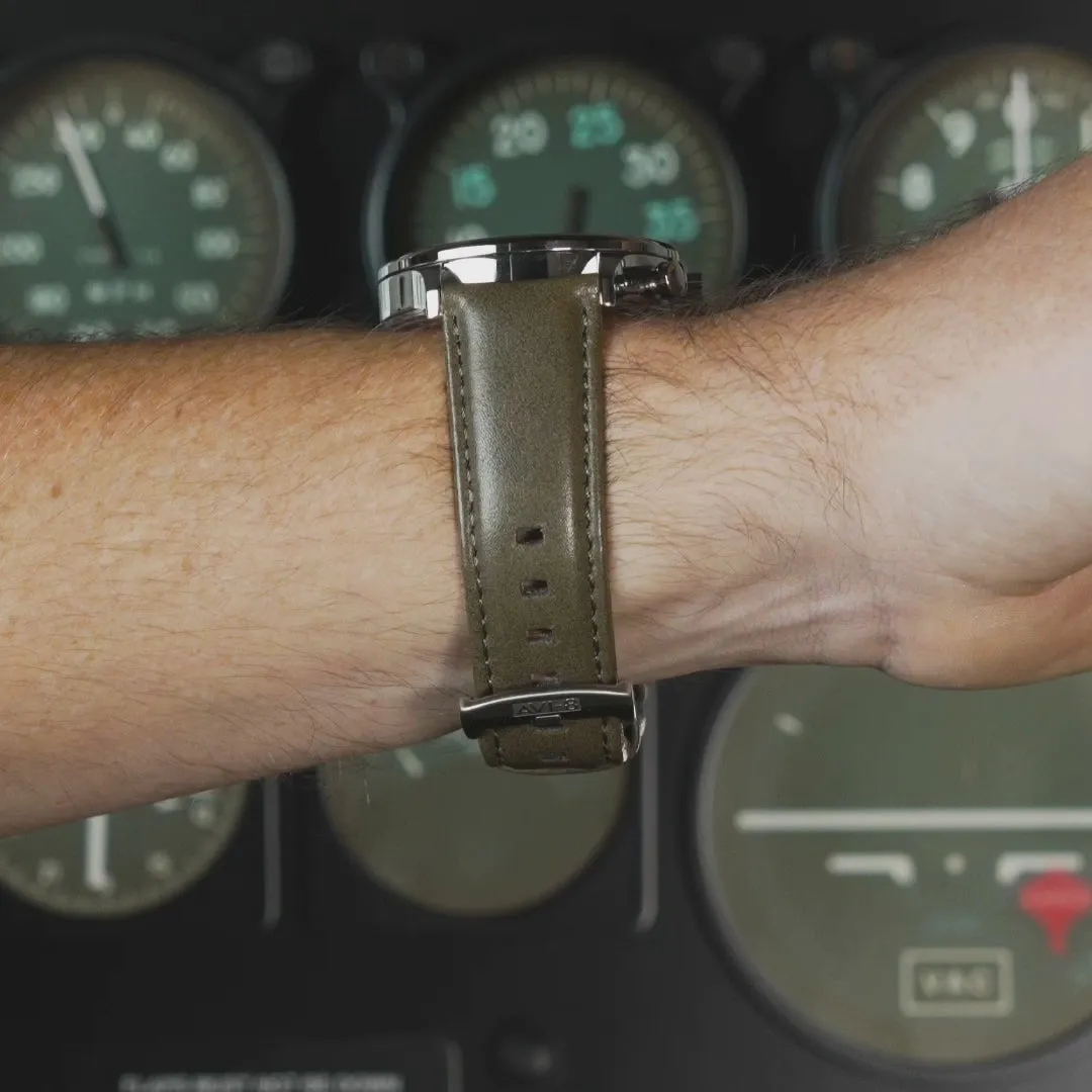 AVI-8 Hawker Hurricane Classic Chronograph Khaki AV4011B detay görseli 1