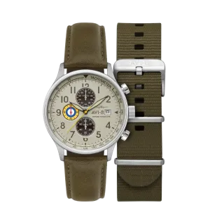 AVI-8 Hawker Hurricane Classic Chronograph Khaki AV4011B