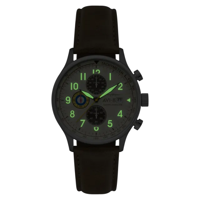 AVI-8 Hawker Hurricane Classic Chronograph Khaki AV4011B Görsel 4