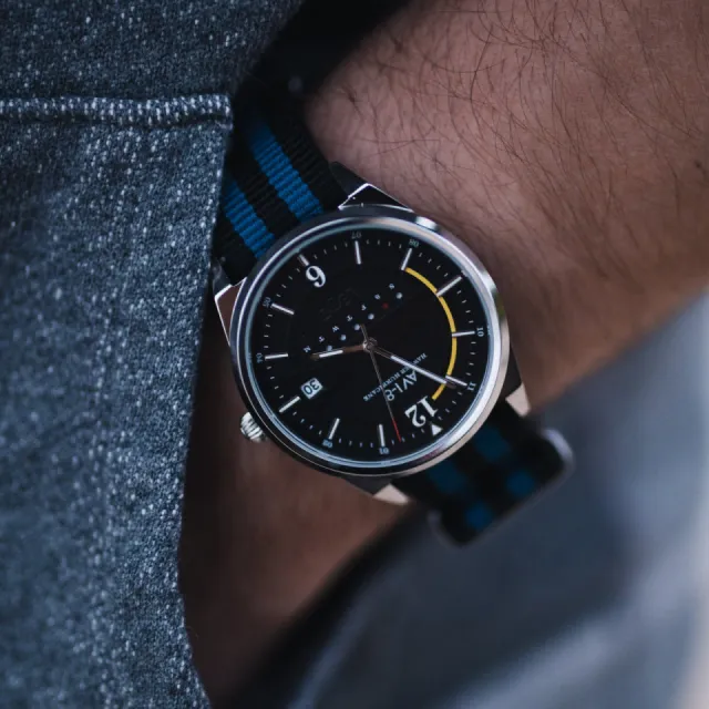 Avi-8 Hawker Hurricane Wingman Day Date Black AV404402 Görsel 8