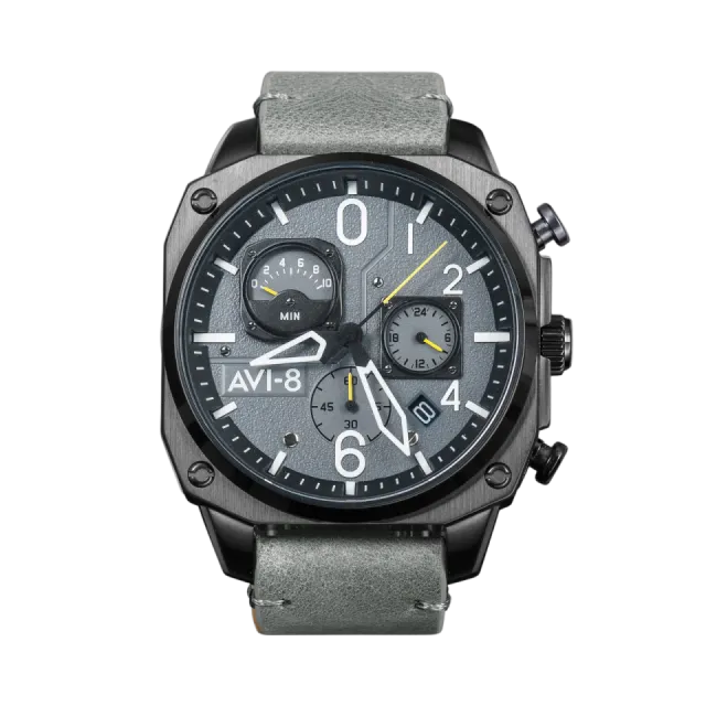AVI-8 Hawker Hunter Retrograde Chronograph Grey AV405203 Görsel 1