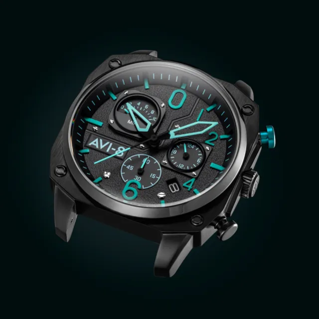 AVI-8 Hawker Hunter Retrograde Chronograph Blue Diamond AV405205 Görsel 6