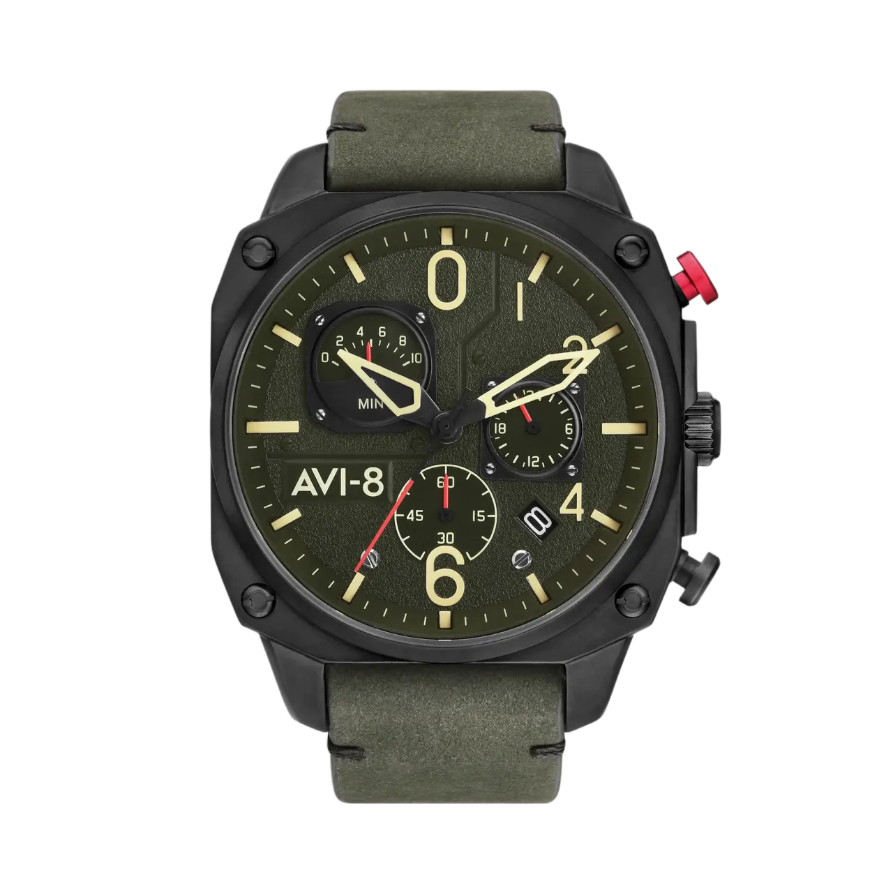 AVI-8 Hawker Hunter Retrograde Chronograph Deep Green Black AV405208
