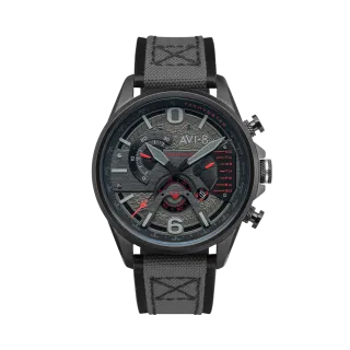 AVI-8 Hawker Harrier Dual Retrograde Chronograph Stealth Black AV405605
