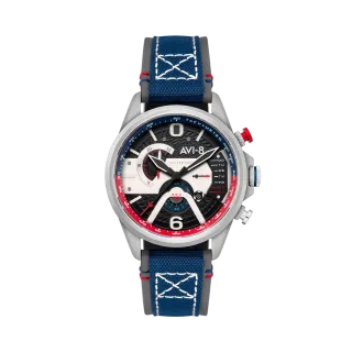 AVI-8 Hawker Harrier Dual Retrograde Chronograph Black AV405609