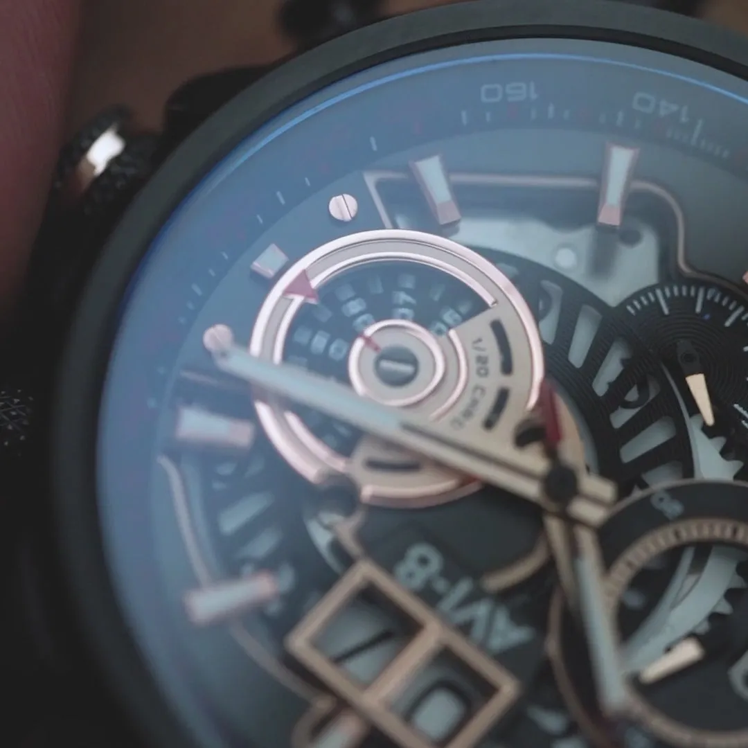 AVI-8 Hawker Harrier Matador Chronograph Bronze Carbon AV406503 detay görseli 1
