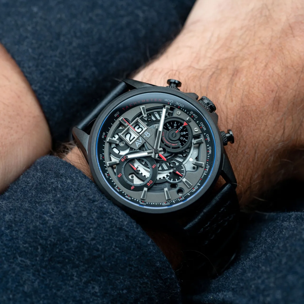 AVI-8 Hawker Harrier Matador Chronograph Stealth Black AV406505 detay görseli 2