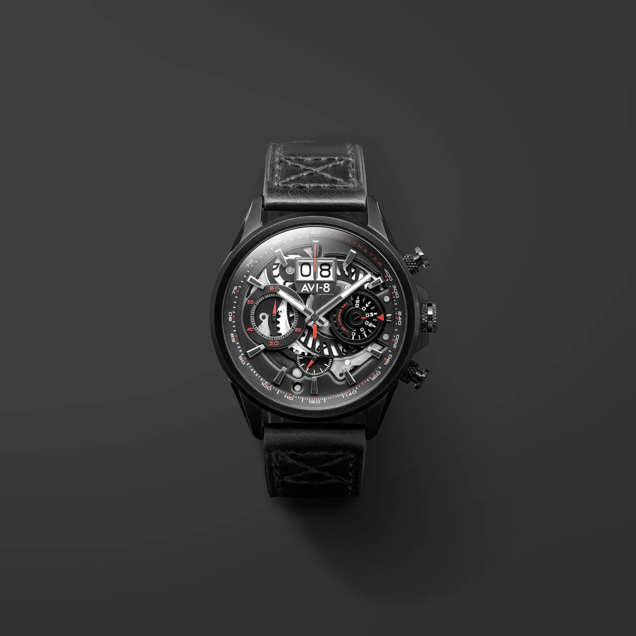 AVI-8 Hawker Harrier Matador Chronograph Stealth Black AV406505 detay görseli 4