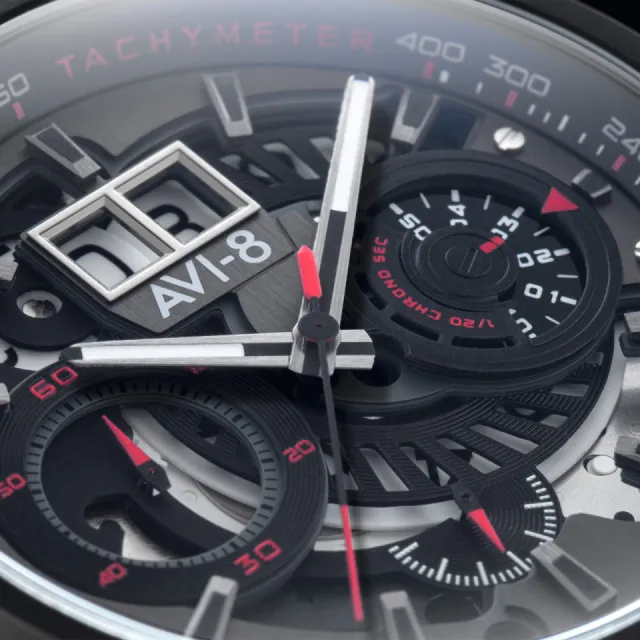 AVI-8 Hawker Harrier Matador Chronograph Stealth Black AV406505 Görsel 10
