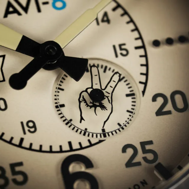 AVI-8 Spitfire Type 300 Automatic Cream Valour Canvas AV407302 Görsel 4