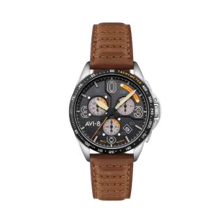 AVI-8 P-51 Mustang Blakeslee Chronograph Black AV407707