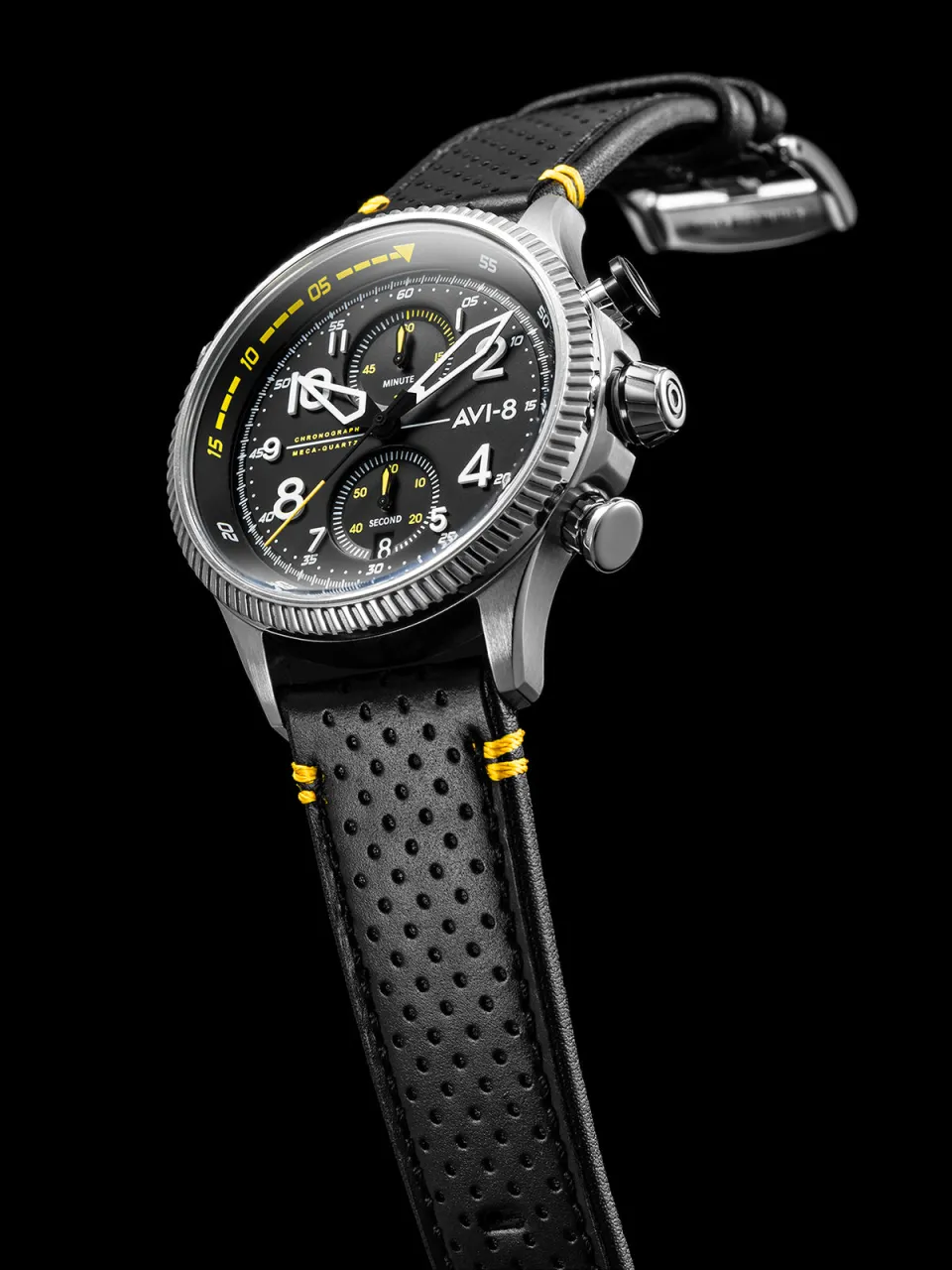 AVI-8 Hawker Hunter Duke Meca-Quartz Chronograph Black AV408001 detay görseli 4