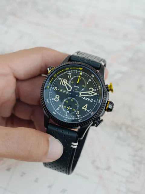 AVI-8 Hawker Hunter Duke Meca-Quartz Chronograph Green AV408003 Görsel 3