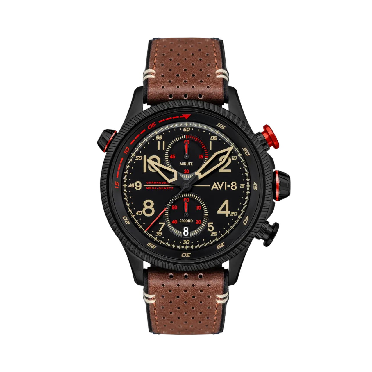 AVI-8 Hawker Hunter Duke Meca-Quartz Chronograph Black AV408004