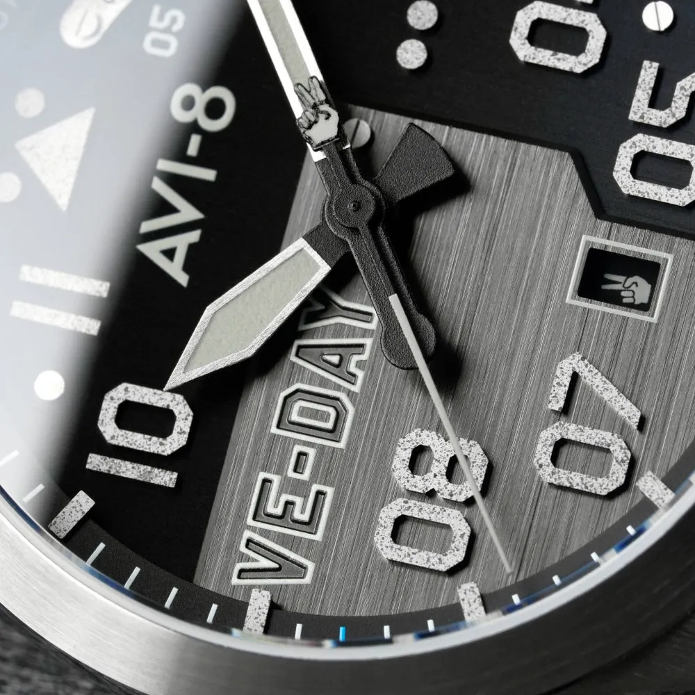 AVI-8 P-51 Mustang Patriot Automatic Black AV408203 detay görseli 5