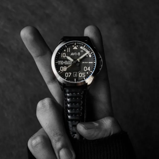 AVI-8 P-51 Mustang Patriot Automatic Black AV408203 Görsel 4