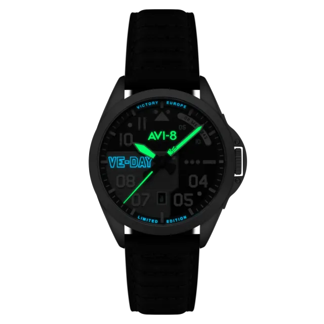 AVI-8 P-51 Mustang Patriot Automatic Black AV408203 Görsel 5