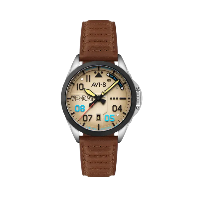 AVI-8 P-51 Mustang Patriot Automatic Cream AV408204 Görsel 1