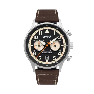 AVI-8 Hawker Hurricane Carey Dual Time Black AV408801