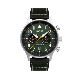 AVI-8 Hawker Hurricane Carey Dual Time Green AV408802