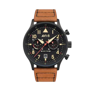 AVI-8 Hawker Hurricane Carey Dual Time Black AV408803
