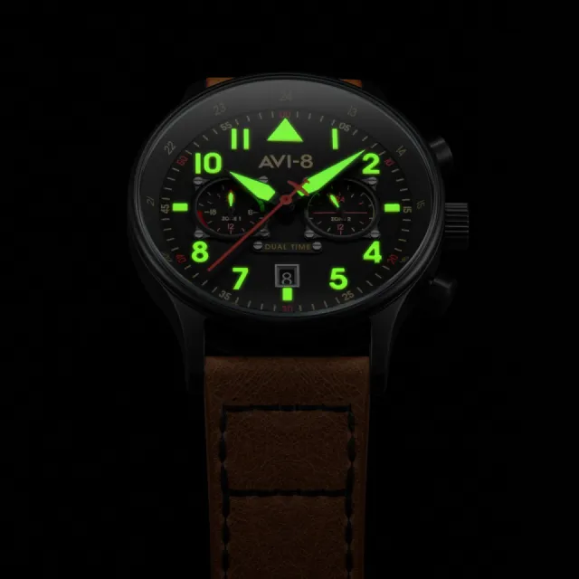 AVI-8 Hawker Hurricane Carey Dual Time Black AV408803 Görsel 7