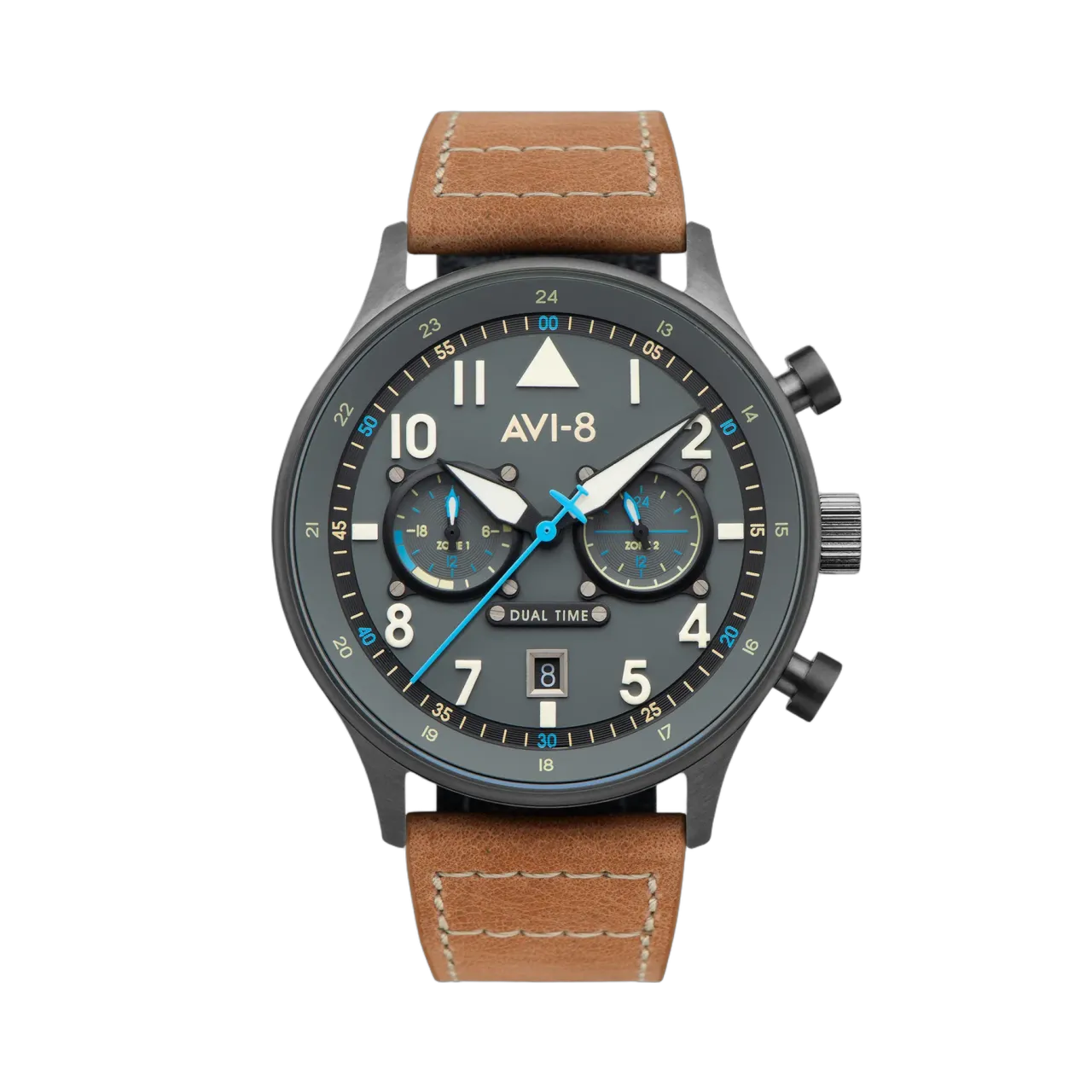 AVI-8 Hawker Hurricane Carey Dual Time Grey AV408804