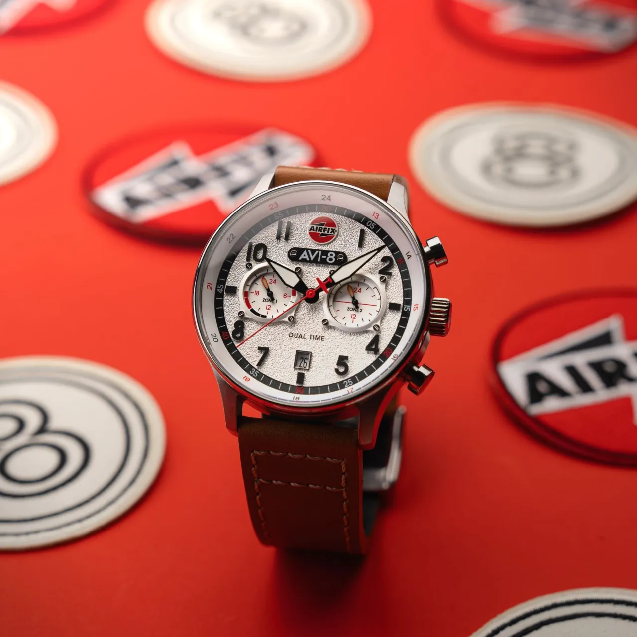 AVI-8 Hawker Hurricane Carey Dual Time Airfix Edition Silver White AV408806 detay görseli 4