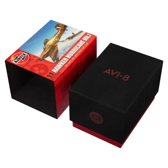 AVI-8 Hawker Hurricane Carey Dual Time Airfix Edition Silver White AV408806 Görsel 10