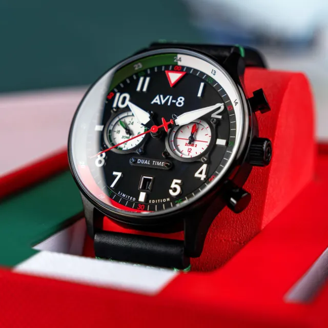 AVI-8 Hawker Hurricane Carey Dual Time Tri Color Black AV408808 Görsel 6
