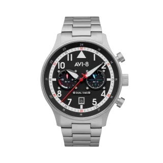 AVI-8 Hawker Hurricane Carey Dual Time Black AV408811