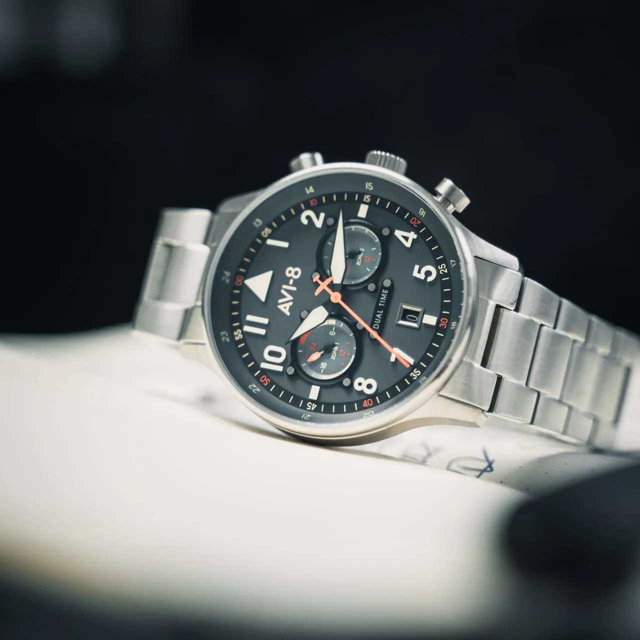 AVI-8 Hawker Hurricane Carey Dual Time Blue AV408822 detay görseli 3