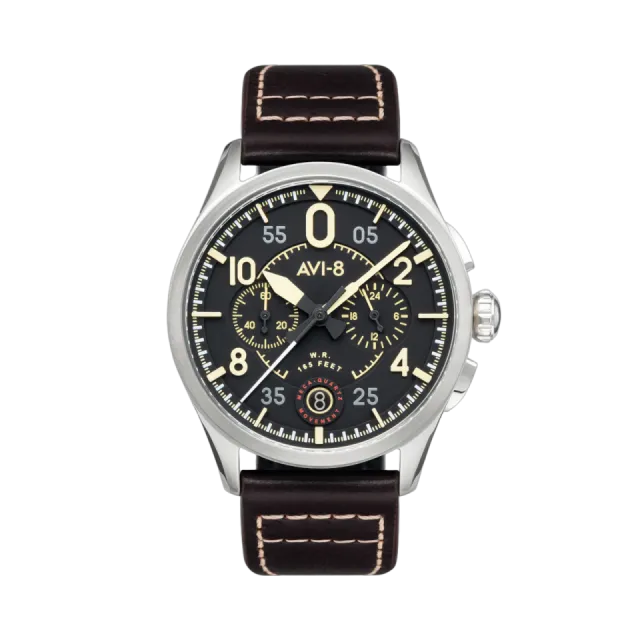 AVI-8 Spitfire Lock Chronograph Midnight Oak AV408901 Görsel 1