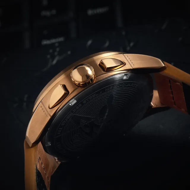 AVI-8 Spitfire Lock Chronograph Otomatik Yeşil AV408902 Görsel 7