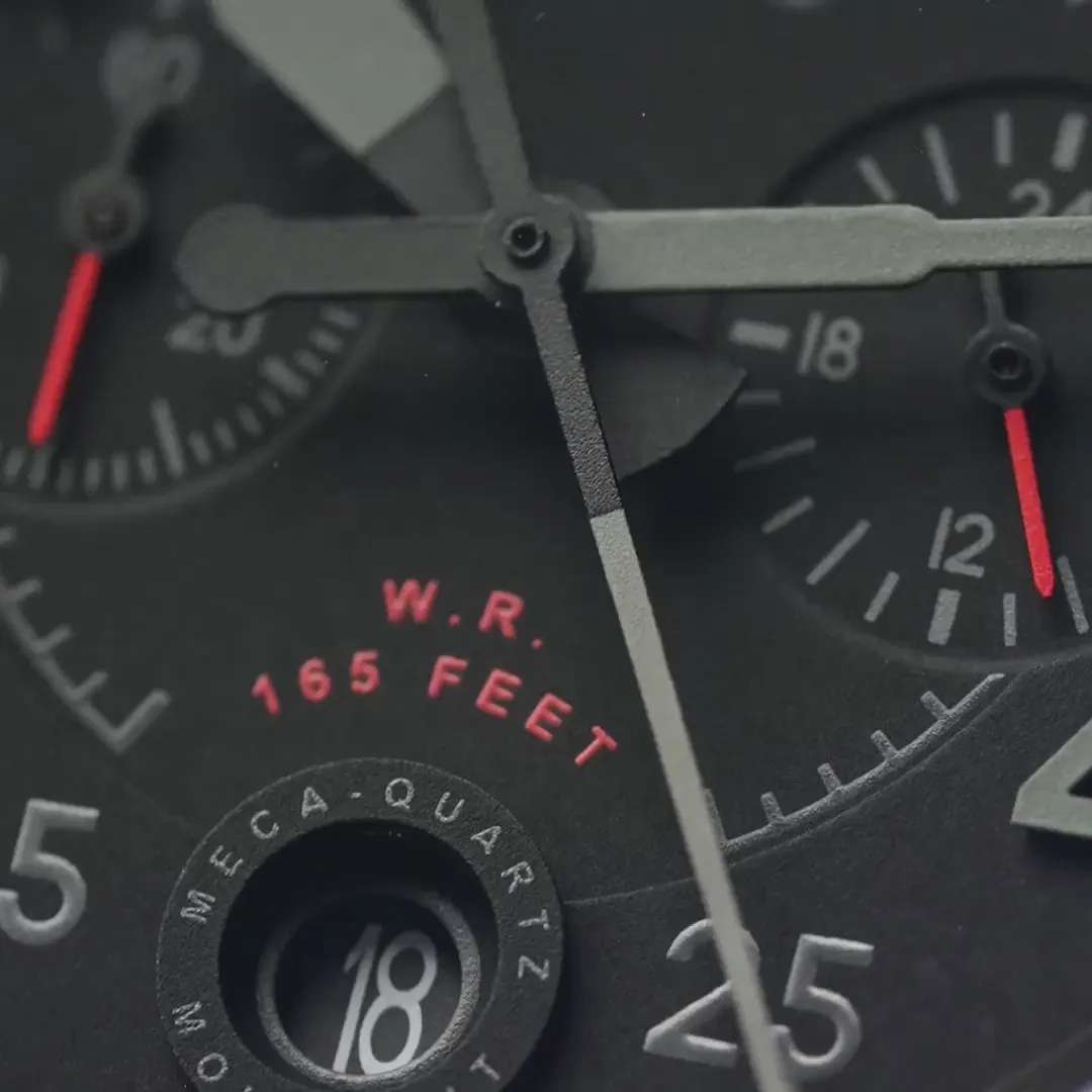AVI-8 Spitfire Lock Chronograph Slate Black AV408903 detay görseli 1