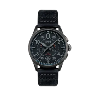AVI-8 Spitfire Lock Chronograph Slate Black AV408903