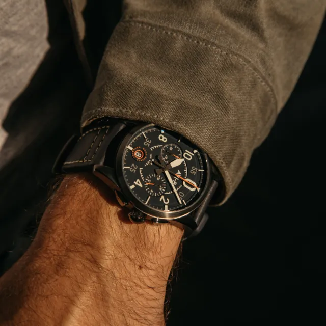 AVI-8 Spitfire Lock Chronograph Channel Blue AV408904 Görsel 7