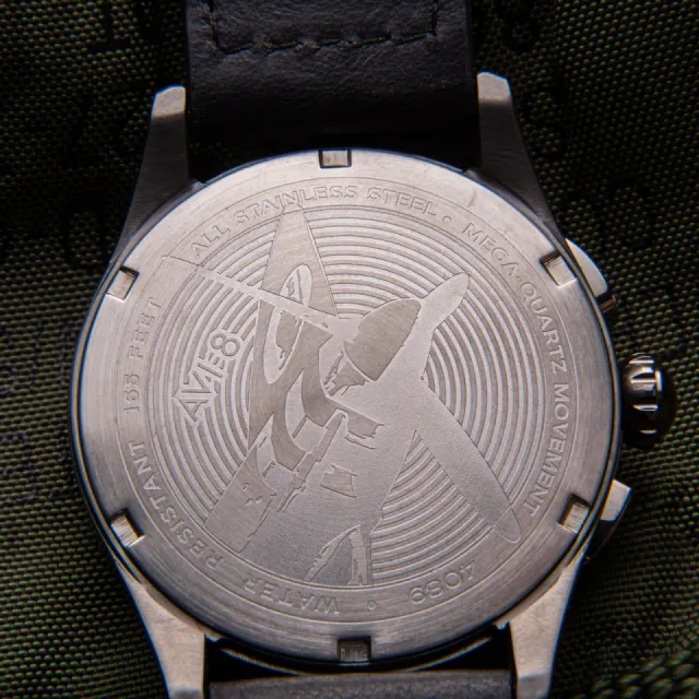 AVI-8 Spitfire Lock Chronograph Channel Blue AV408904 Görsel 9